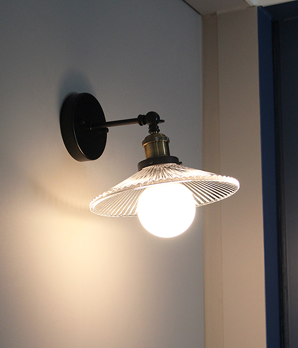 루문 1등 유리 엔틱벽등,빈티지벽등,벽무드등