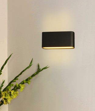 LED 타임즈 방수 벽등, 외부 벽조명 (블랙 화이트)