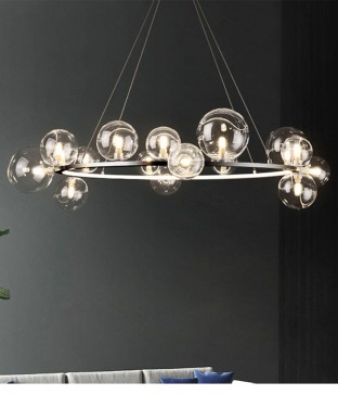 플라토 15등 원형 유리볼식탁등