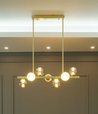 바바라 7등 펜던트조명 식탁등 30W 골드