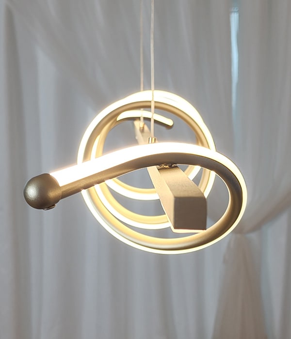 로차스 40W LED식탁등 식탁전등 화이트, 골드